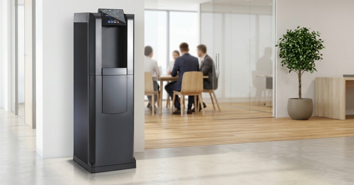 Fontaine à eau HYDRAZON installée dans les bureaux d'une entreprise
